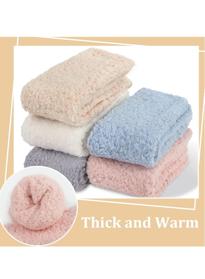 Warm Wool Socks for Women, Size 35,45, Soft Thermal Winter Socks, Cozy Gift Set (5 Pairs) - Image 2