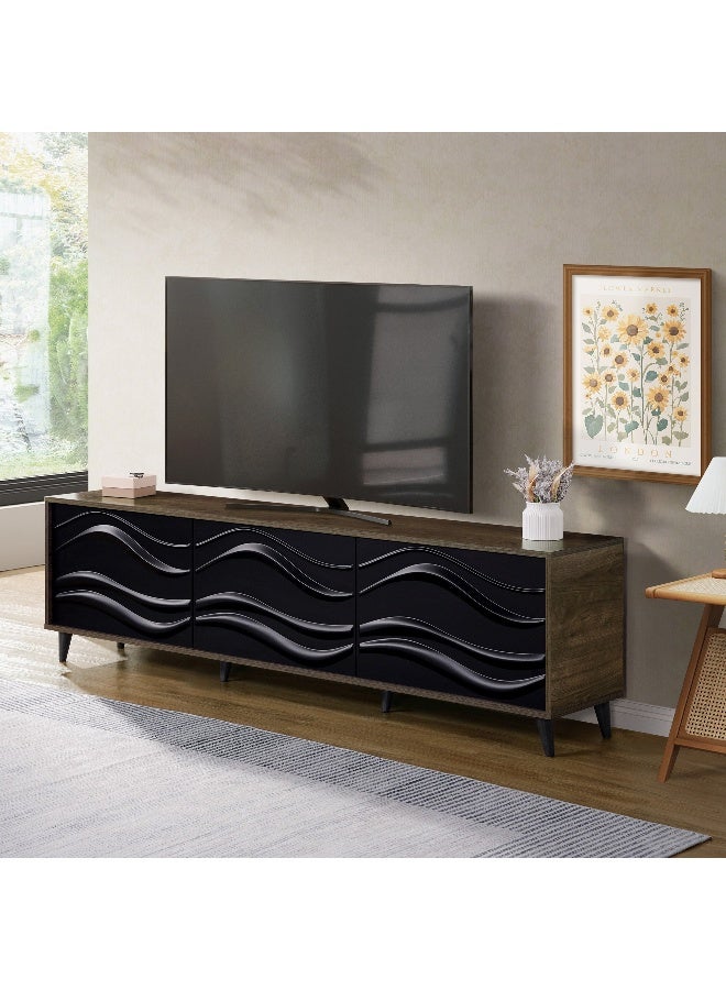 Home Box Tudor Large TV Unit for TVs Up to 75 Inches - Image 1