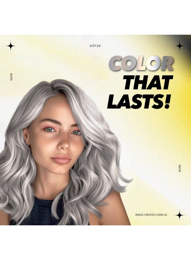 Got2b Schwarzkopf Got2b Metallics Permanent Hair Color, M71 Metallics Silver - Image 5
