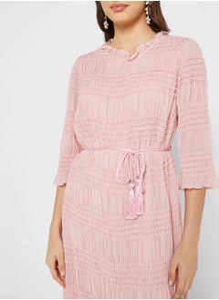 Jovonna London Mesh Lettuce Detail Dress  - Image 3