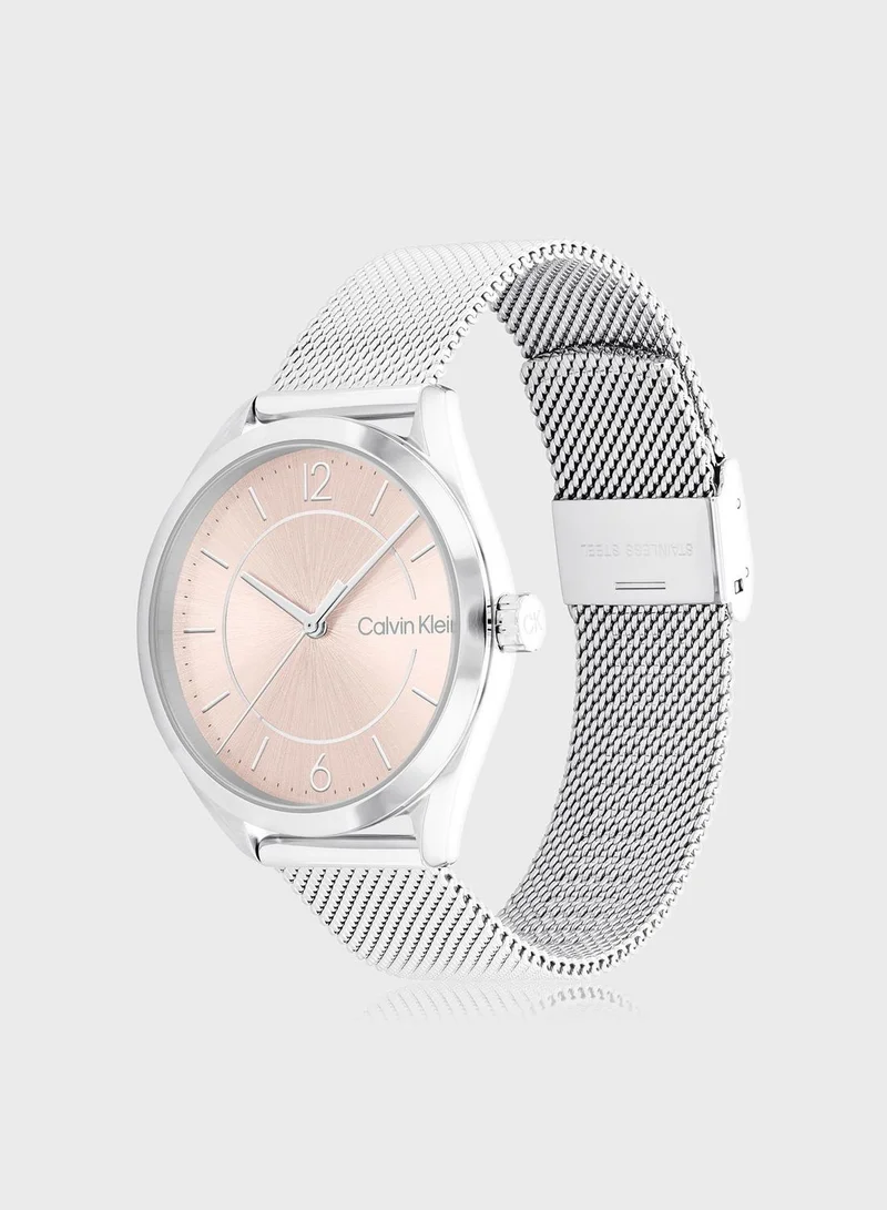 CALVIN KLEIN Entice Mesh Strap Analog Watch