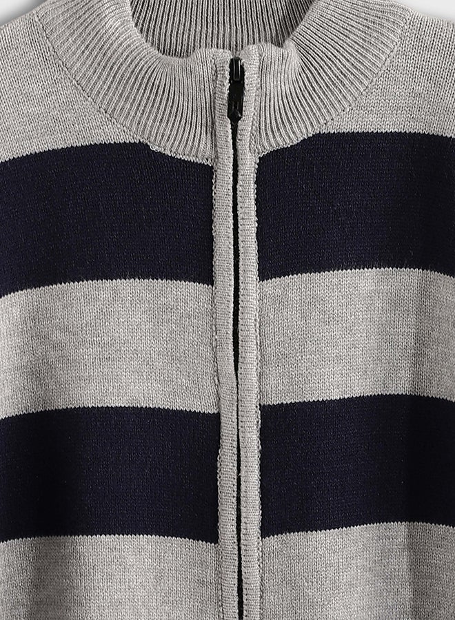 Red Circle Kids Unisex long zipper pullover - Image 3