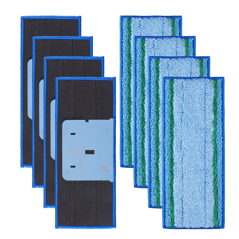 AnDongo AnDongo 8 Pack Mop Pad for iRobot Braava Jet M6 Ultimate Robot Mop Upgraded M6 Wet Mopping Pad Washable Microfiber Replacement Cleaning Pad 