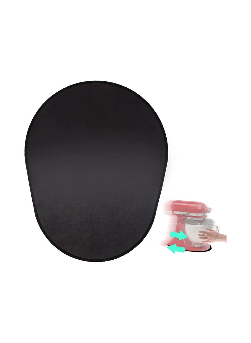 SYOSI Mixer Slider Mat for KitchenAid Professional 6 QT Mixer Bowl Lift 37*29cm Black Compatible with Professional 600 KitchenAid Mixer Accessories 5 QT 5-8 QT Bowl Lift KitchenAid Slider Mat  - Image 1