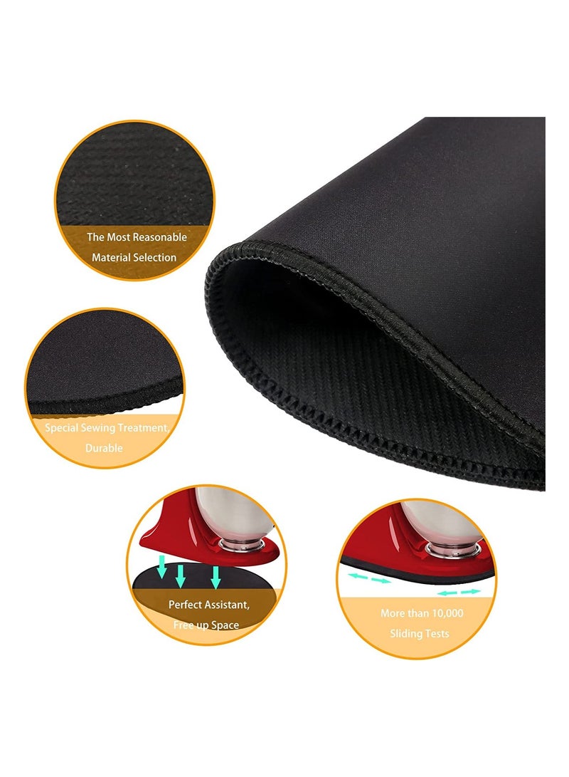 SYOSI Mixer Slider Mat for KitchenAid Professional 6 QT Mixer Bowl Lift 37*29cm Black Compatible with Professional 600 KitchenAid Mixer Accessories 5 QT 5-8 QT Bowl Lift KitchenAid Slider Mat  - Image 2