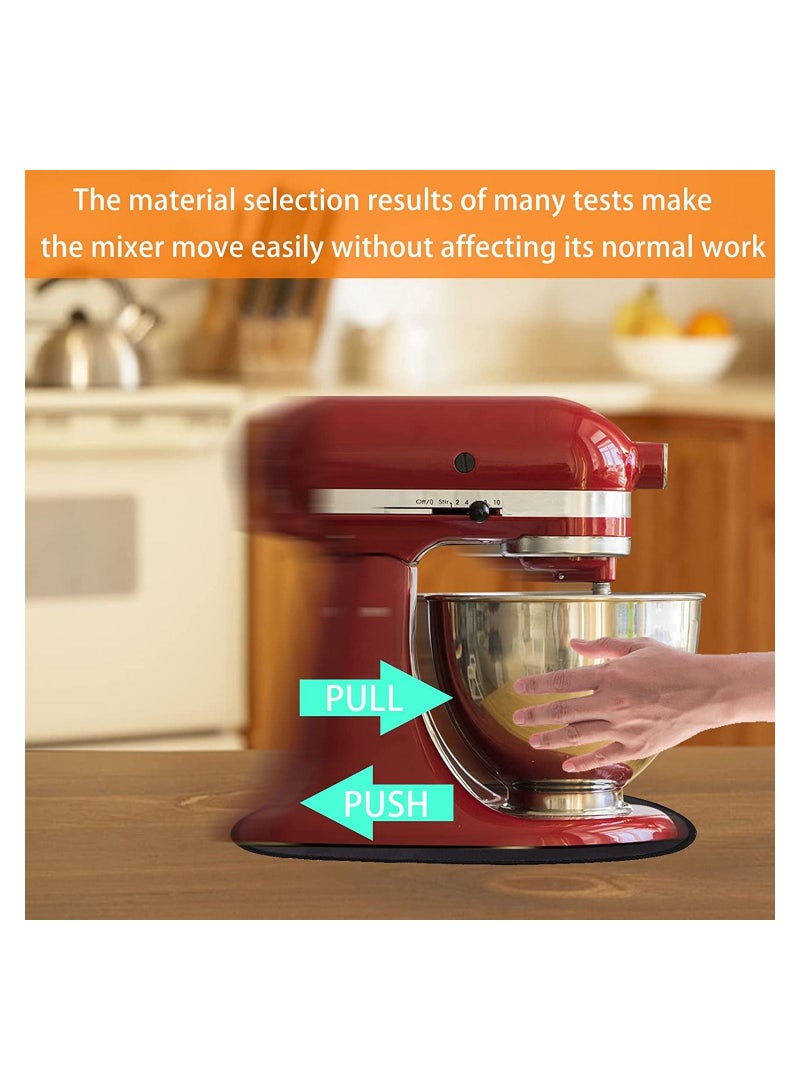 SYOSI Mixer Slider Mat for KitchenAid Professional 6 QT Mixer Bowl Lift 37*29cm Black Compatible with Professional 600 KitchenAid Mixer Accessories 5 QT 5-8 QT Bowl Lift KitchenAid Slider Mat  - Image 4