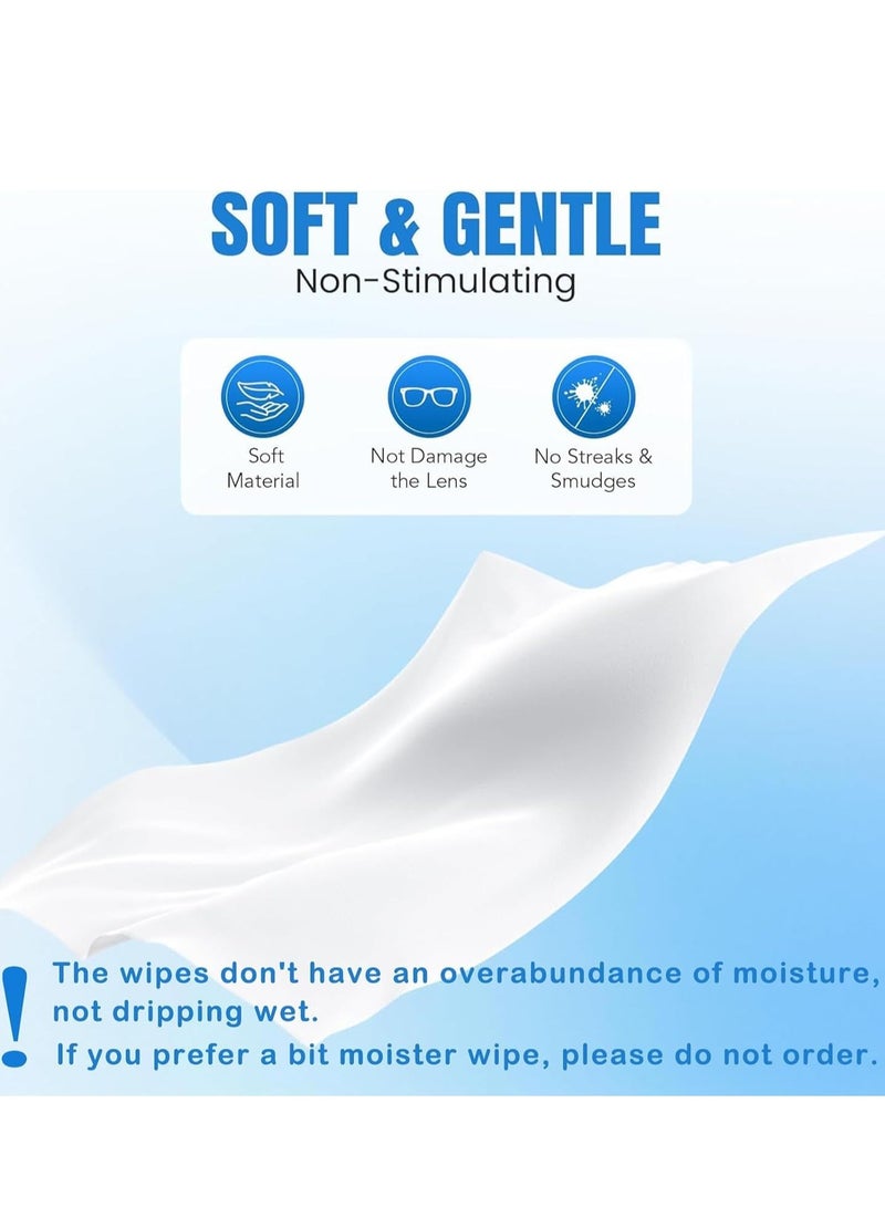 100Pcs Disposable Eyeglass Cleaning Wipes - Portable Anti-Fog Lens Wipes for Glasses, Cameras, Cell Phones  More - Individually Wrapped for On-The-Go Use - Image 5
