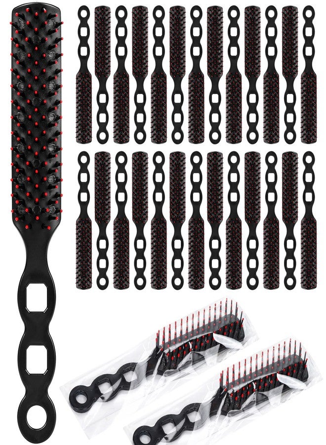 Hossmily 100 Packs Bulk Hair Brushes for Homeless, Anti Entangling Hair Brushes Anti Static Massage Combs, Disposable Plastic Hairbrush suitable Shelter Hotel Nursing Home Charity Church -Individually Wrapped - Image 1