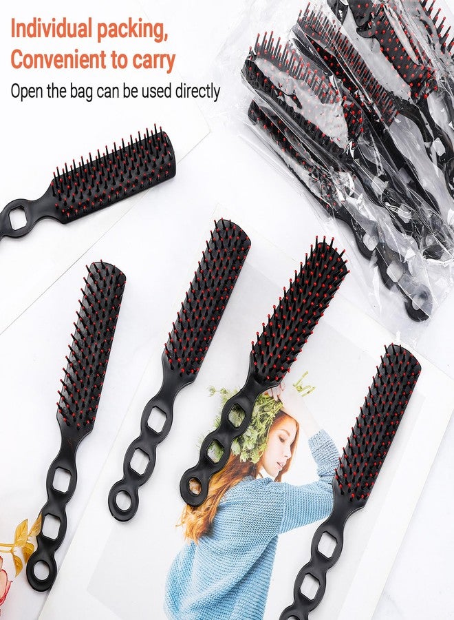 Hossmily 100 Packs Bulk Hair Brushes for Homeless, Anti Entangling Hair Brushes Anti Static Massage Combs, Disposable Plastic Hairbrush suitable Shelter Hotel Nursing Home Charity Church -Individually Wrapped - Image 5