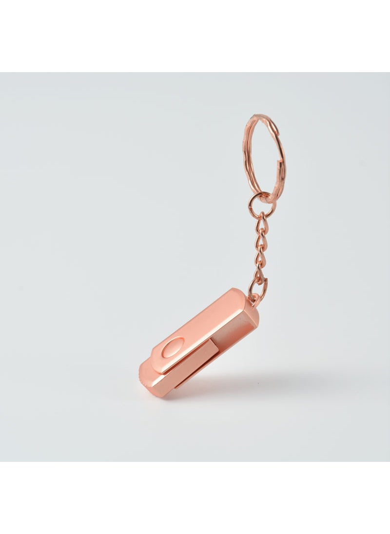 Custom Engraved USB Drives Metal High-Speed Flash Chubby rose gold 