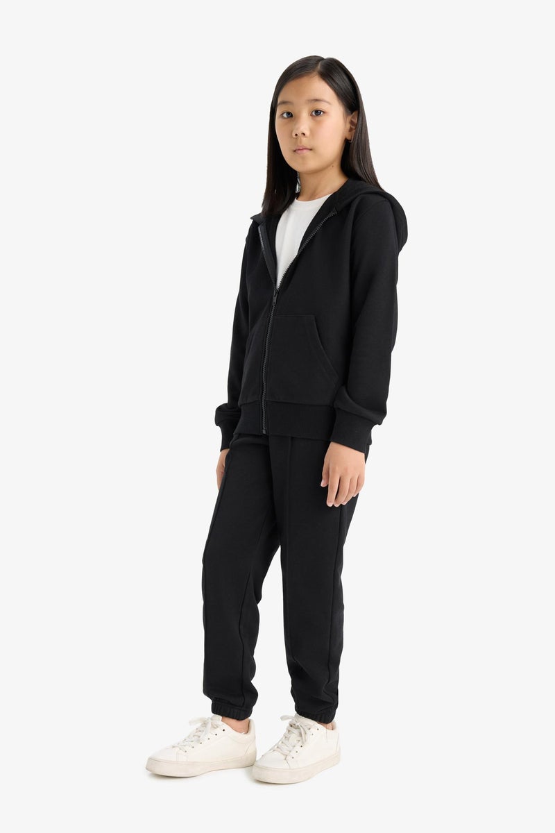 ديفاكتو بنطلون سويت بانتس بناتي جوجر بيزك بخصر مطاطي - Image 5