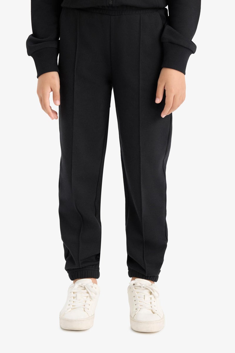 ديفاكتو بنطلون سويت بانتس بناتي جوجر بيزك بخصر مطاطي - Image 4