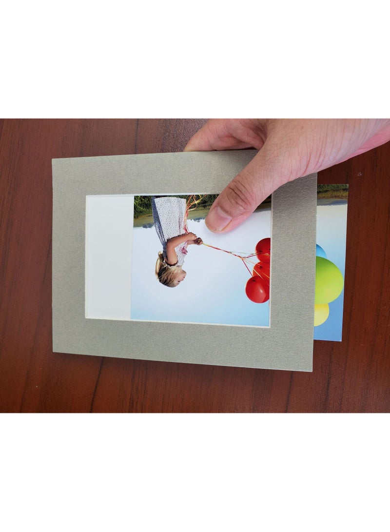 Rubik إطار صور من الكرتون 10 عبوات مع شريط لاصق ذاتي ألبوم صور زخرفي للجدار (2.5 × 3.5 بوصة) متعدد الألوان - Image 2