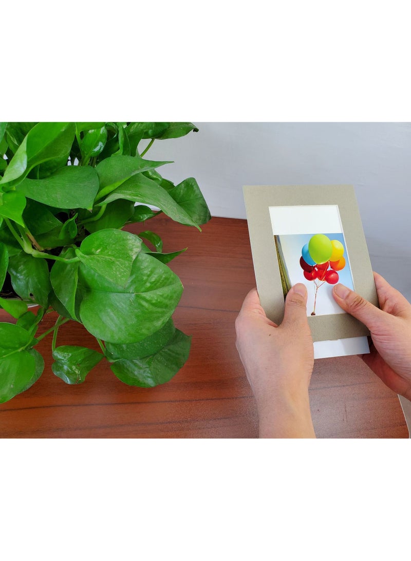 Rubik إطار صور من الكرتون 10 عبوات مع شريط لاصق ذاتي ألبوم صور زخرفي للجدار (2.5 × 3.5 بوصة) متعدد الألوان - Image 3