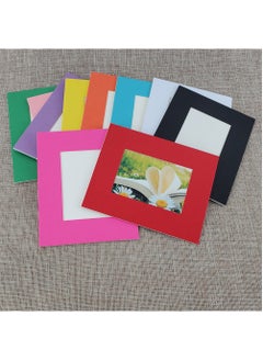 Rubik Cardboard Photo Frame 10 Pack with Self Adhesive Tape Wall Decorative Picture Album  (2.5 x 3.5 inch) Multicolor  - Image 1