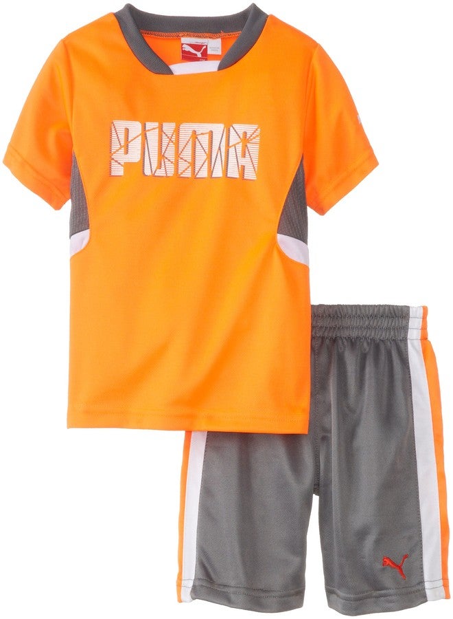 PUMA Kids Baby Boys' Shatter Set, Shocking Orange, 12 Months - Image 1