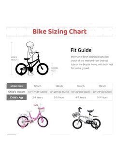 MG Childrens Foldable Bike for 2 To 7 Years Old, 12" 14" 16" Kids Bike with Basket, Kid's Bicycle with Training wheel-Green  - Image 4