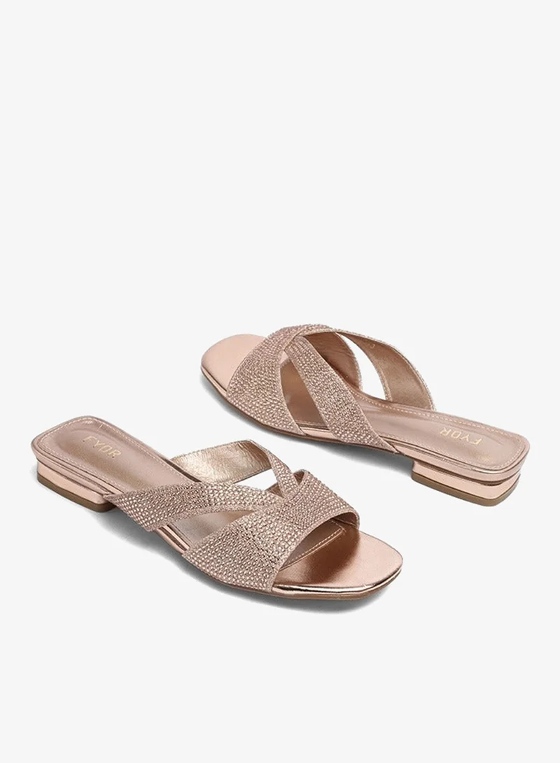 Fyor  Embellished Strap Flat Sandal BB 43 for Women | Best Price UAE