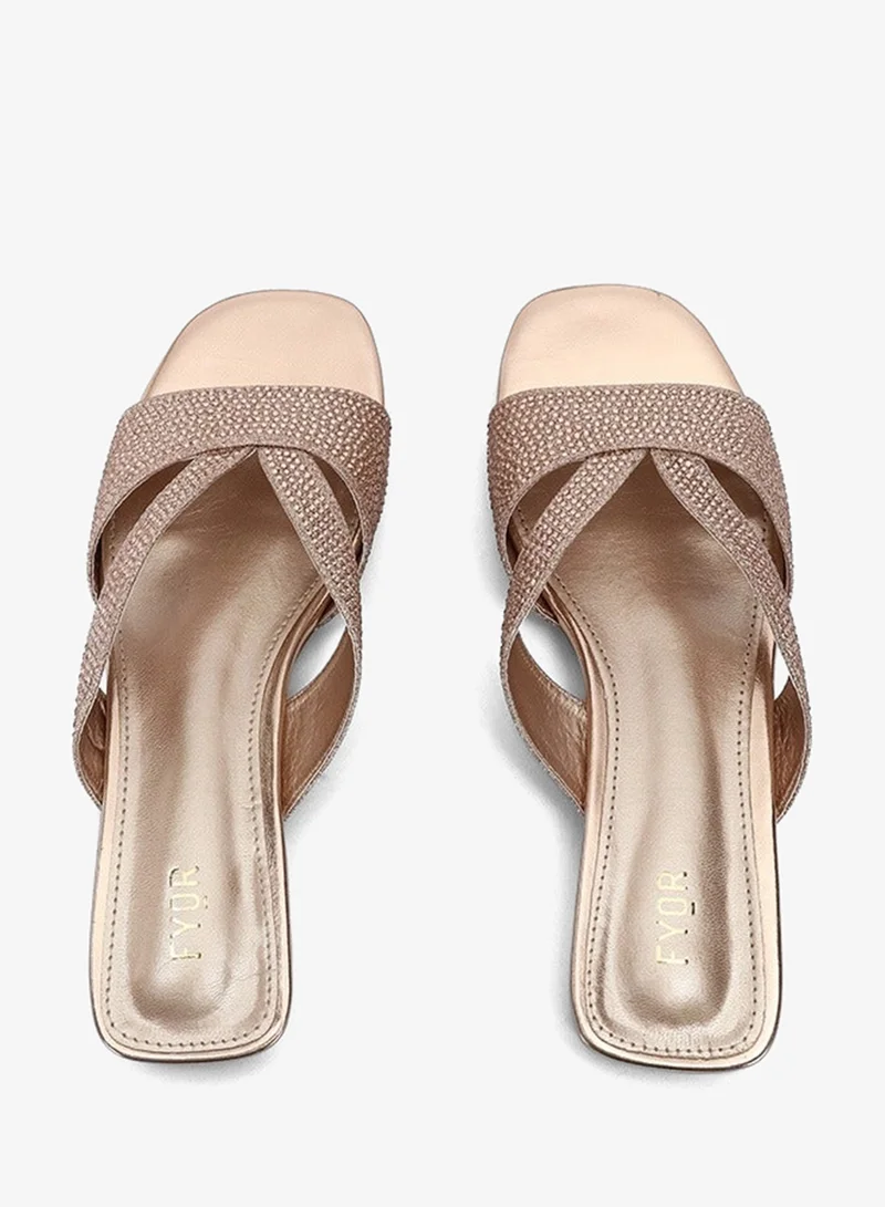 Fyor  Embellished Strap Flat Sandal BB 43 for Women | Best Price UAE