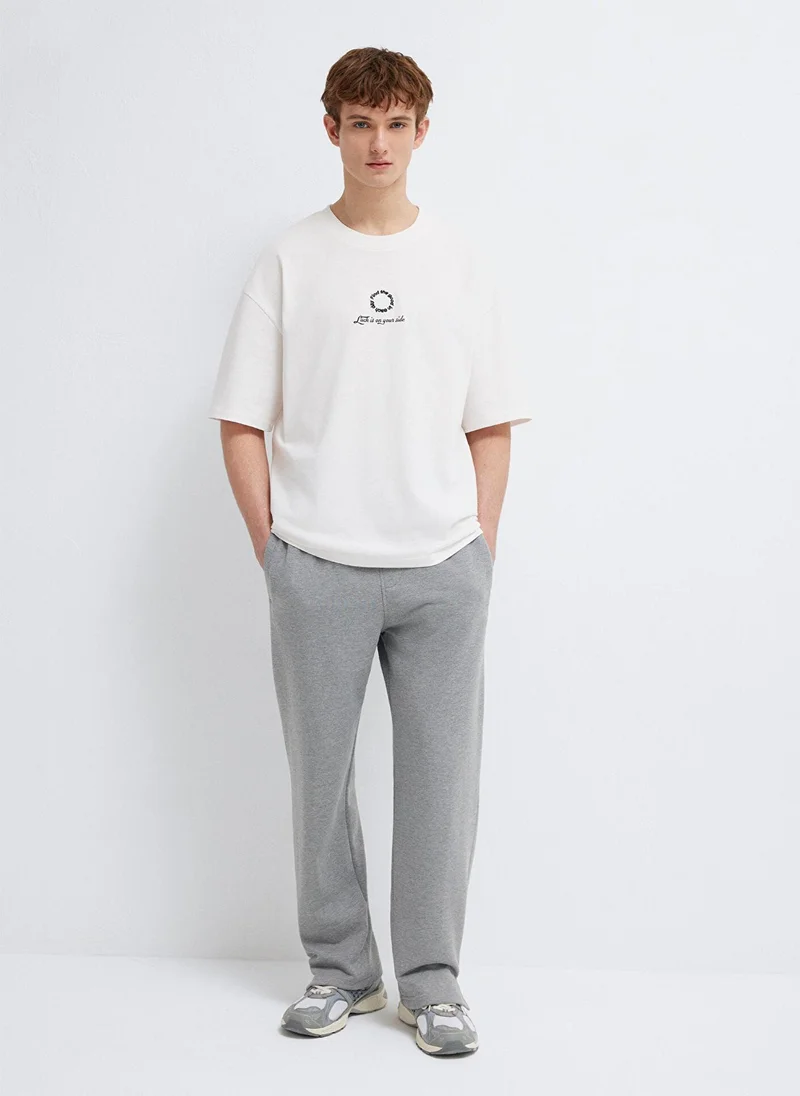 Mavi Luck Is On Your Side Printed White T-Shirt