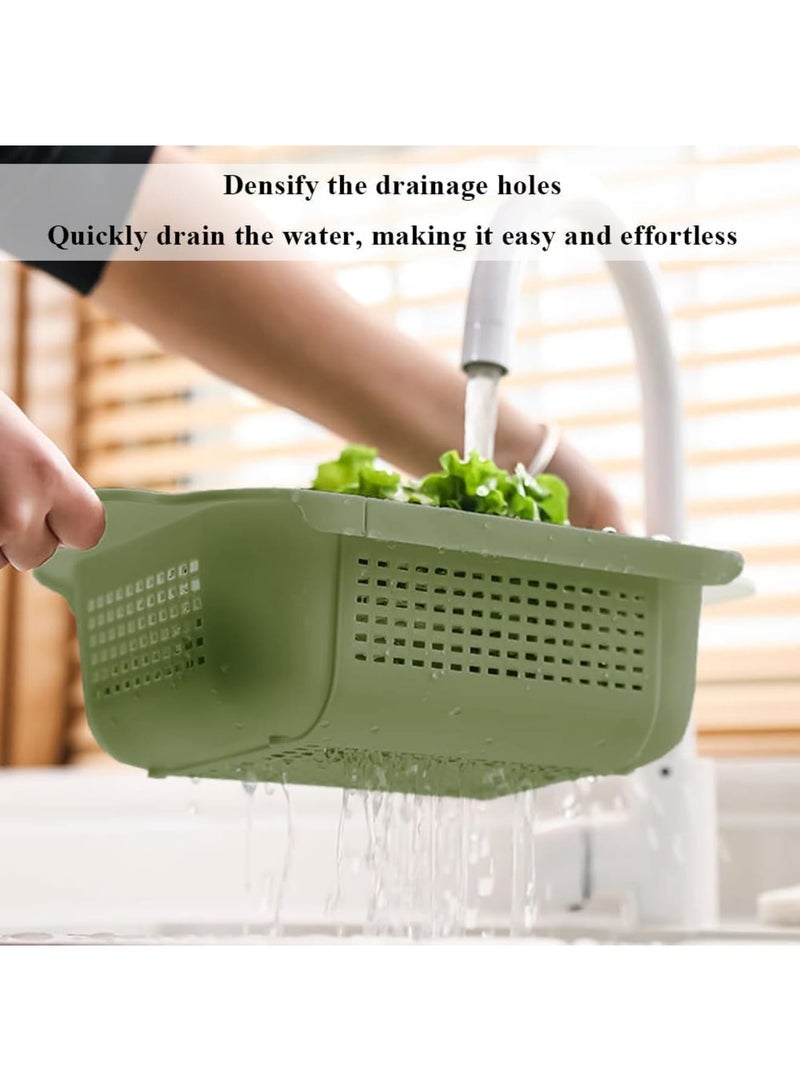 سيوسي Dish Drying Rack, Retractable Sink Drainer Basket with Draining Tray, Multipurpose Over-The-Sink Dish Dryer for Kitchen Counter, Cleaning and Water Draining, Expandable (34~45cm, White - Image 4