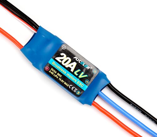 FLYCOLOR 20A ESC 24S Electric Speed Controller 3A UBEC with XT60 35mm Bullet Plugs for RC Brushless Motor - Image 5