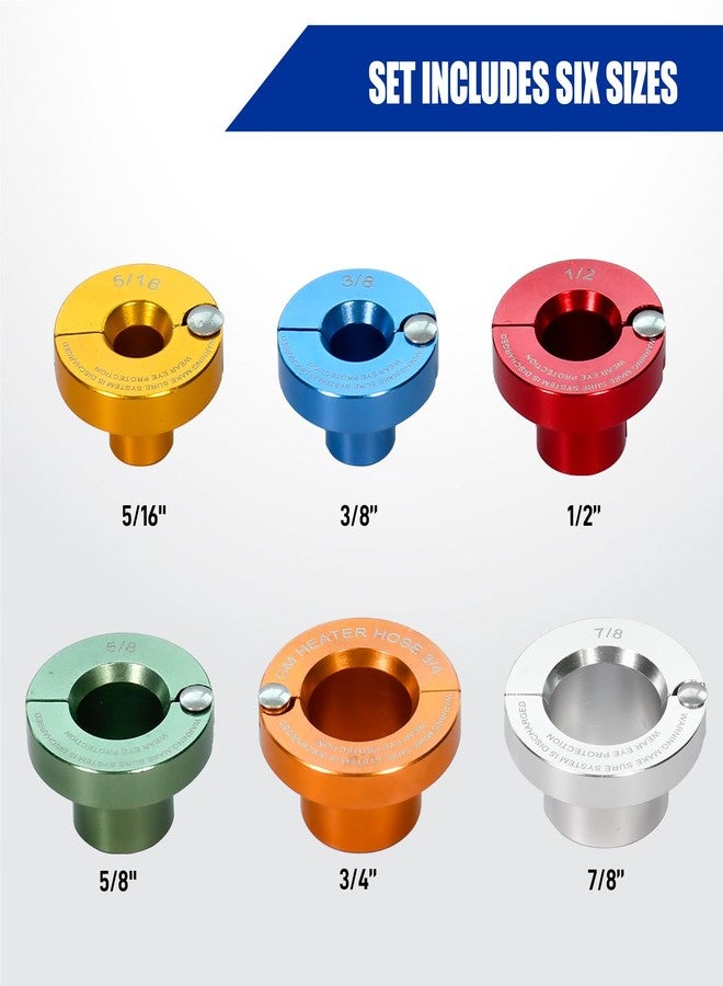 PESIKO 6 Size Durable Aluminum Fuel Line Disconnect Tools Work on Air Conditioning Lines and Quick Connect Fuel Lines - Image 2