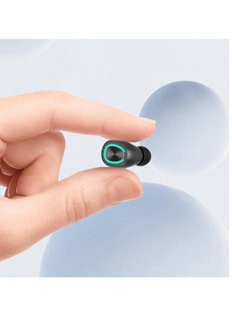 AROAQ X6 Single Earbud, Mini Wireless Bluetooth Earphone, Comfortable In Ear Sport Headphone With Mic, Ultra Light Invisible Rechargeable Headset With Charging Port And 2 Ear Caps, (1pc, Pink) - Image 3
