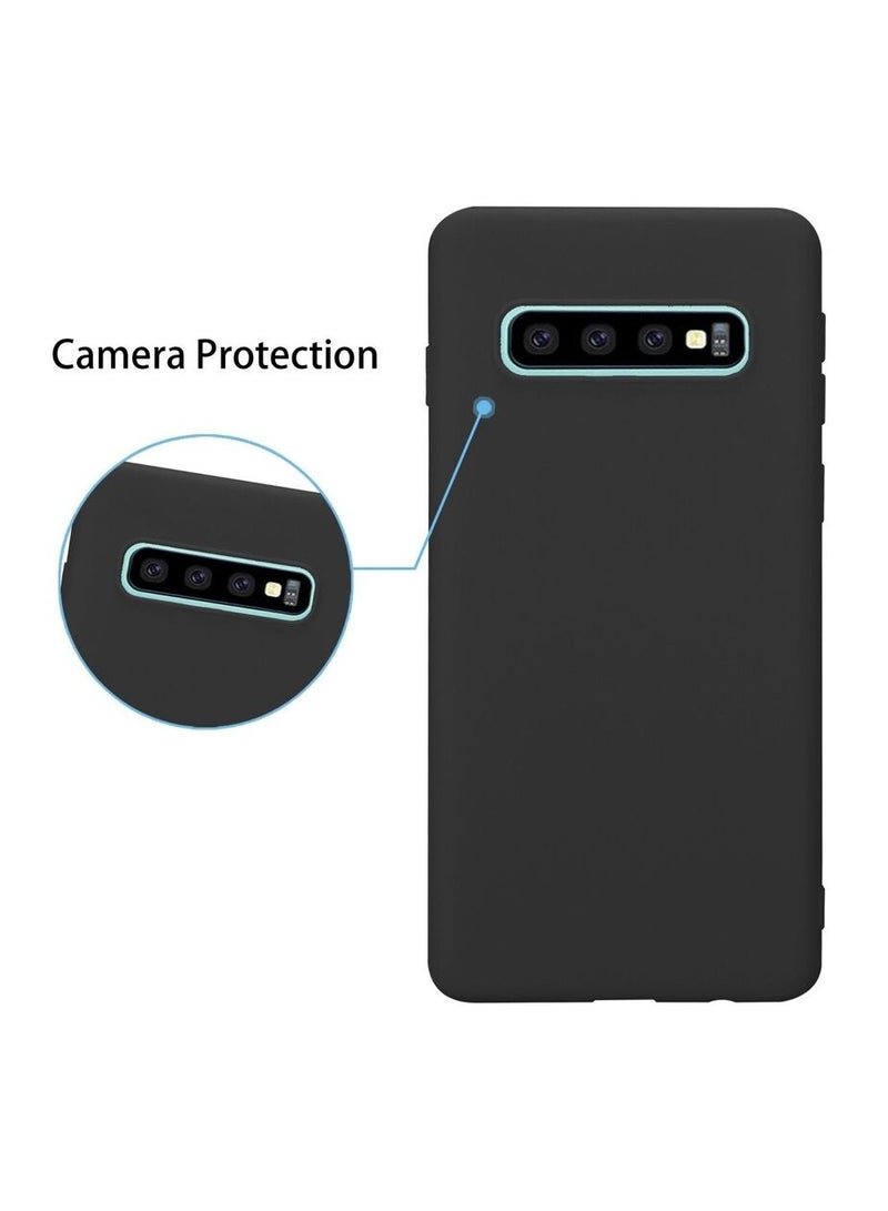 حافظة سيليكون لهاتف سامسونج جالاكسي S10 5G - مادة TPU الناعمة الرفيعة - غطاء حماية رفيع للغاية باللون الأسود - Image 2