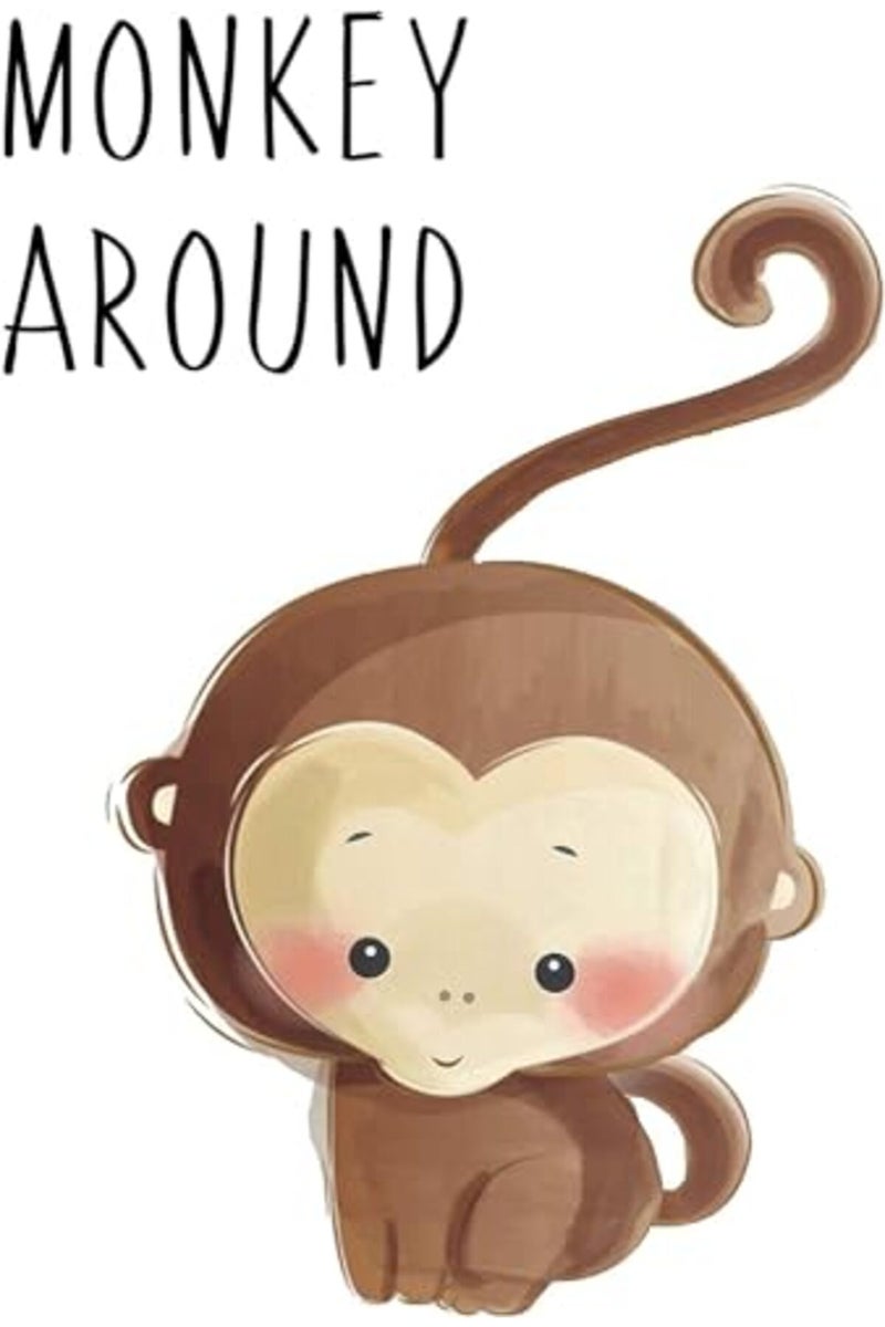 BPA® 6 Pack Baby Jungle Nursery Wall Decor Art Pictures, Unframed Cartoon Safari Animal Wall Murals/Poster with Inspirational Quotes for Baby & Kids Living Room Bedroom Bathroom - Image 5