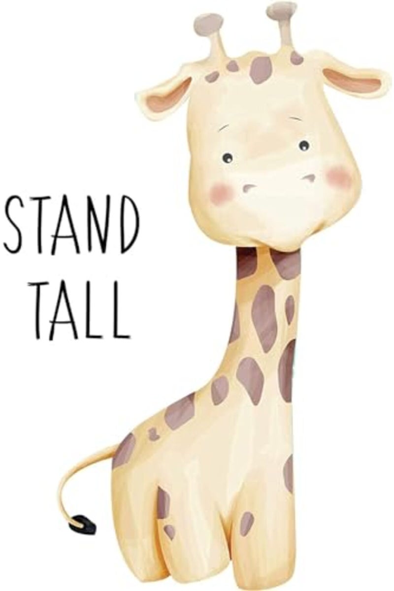 BPA® 6 Pack Baby Jungle Nursery Wall Decor Art Pictures, Unframed Cartoon Safari Animal Wall Murals/Poster with Inspirational Quotes for Baby & Kids Living Room Bedroom Bathroom - Image 2