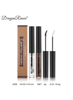 Dragon Ranee 2PCS Mascara Brush Set, Clear Setting Balm & Deep Coffee Brow Balm, Waterproof and Sweat Non-Flaking Makeup Styling Liquid, Eyebrow Repair Balm, Eyebrow Styling, Beauty Salon, Home Makeup  - Image 2