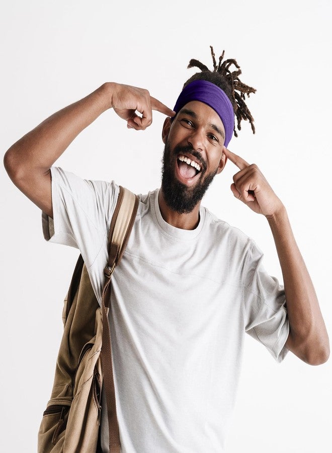 SATINIOR 6 Pcs Spandex Dreadlock Cap Dreadlock Tube Bands Unisex Men Women Elastic Hair Dreads Head Wraps Headbands for Dreads Accessories, 6 Colors (Rainbow Color) - Image 5