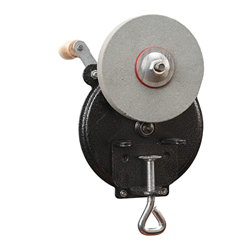 YILIKISS Kitchen Knife Sharpener Hand-cranking Grinding Machine, Sharpener Tool for Kitchen Knives, Garden Tool Sharpener, 6 Inches DIY Polishing Machine Tool Grinder - Image 3