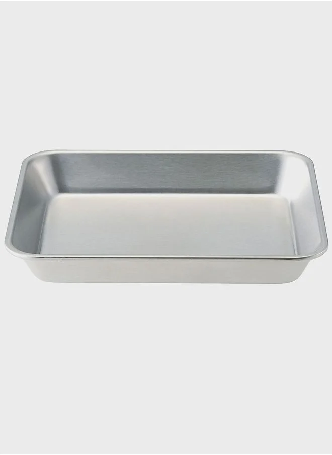 MUJI Stainless Steel Bat, W 21 x D 17 x H 3 cm, S, Silver