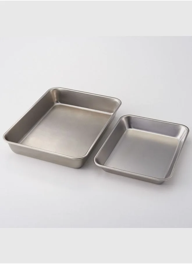 MUJI Stainless Steel Bat, W 21 x D 17 x H 3 cm, S, Silver