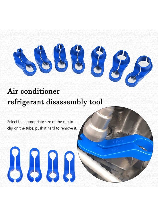 ASUBHA AC Fuel Line Disconnect Tool Set, Fuel Line Removal Tool Includes 1/4, 5/16, 3/8, 1/2, 5/8, 3/4, 7/8Inch Quick Disconnect Tool Kit for Automotive AC Fuel Line and Transmission Oil Cooler - Image 4