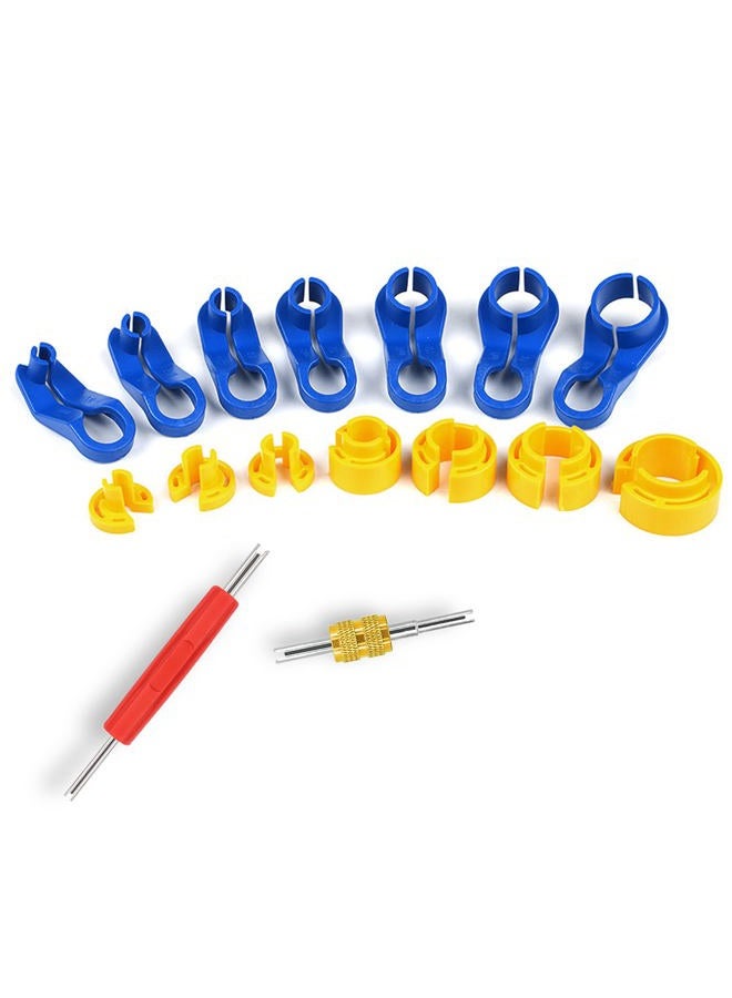 ASUBHA AC Fuel Line Disconnect Tool Set, Fuel Line Removal Tool Includes 1/4, 5/16, 3/8, 1/2, 5/8, 3/4, 7/8Inch Quick Disconnect Tool Kit for Automotive AC Fuel Line and Transmission Oil Cooler - Image 1