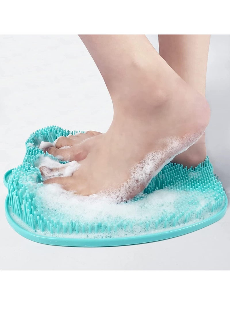 RATSAW Foot Scrubber Cleaner Massager Shower Foot Massager Cleaner Brush with Non-Slip Suction Cups and Soft Foot Acupressure Massage Mat for Foot Care Foot Circulation and Reduces Foot Pain - Image 1