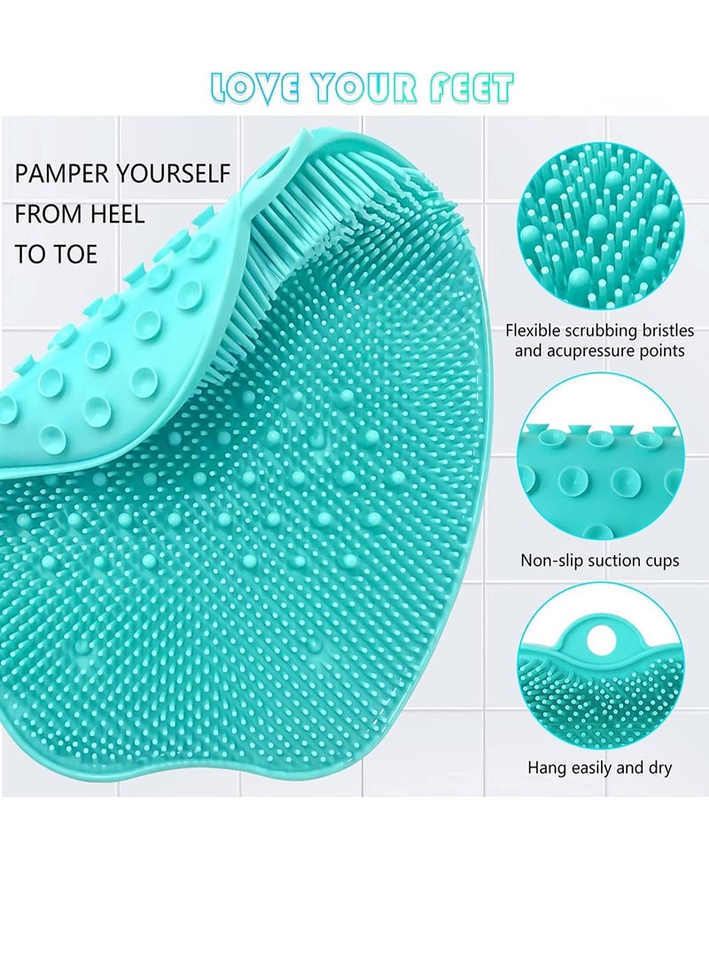 RATSAW Foot Scrubber Cleaner Massager Shower Foot Massager Cleaner Brush with Non-Slip Suction Cups and Soft Foot Acupressure Massage Mat for Foot Care Foot Circulation and Reduces Foot Pain - Image 2
