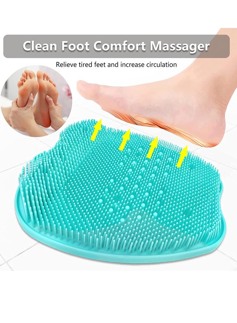 RATSAW Foot Scrubber Cleaner Massager Shower Foot Massager Cleaner Brush with Non-Slip Suction Cups and Soft Foot Acupressure Massage Mat for Foot Care Foot Circulation and Reduces Foot Pain - Image 4