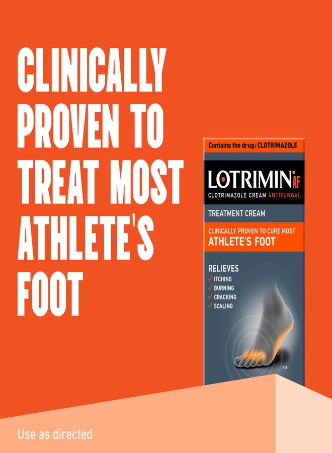 Lotrimin كريم لوتريمين AF: علاج فطريات القدم الرياضي 1% كلوتريمازول، مثبت سريرياً فعاليته، 1.1 أونصة (مظهر جديد) - Image 2