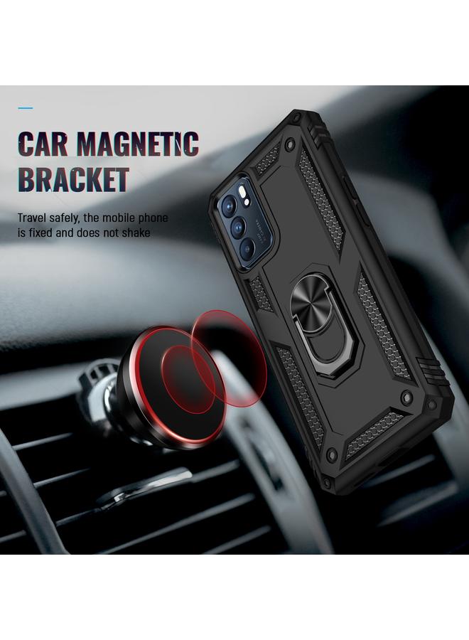 اس-توب جراب لهاتف OPPO Reno6 5G مقاوم للصدمات مصنوع من مادة TPU + حامل كمبيوتر شخصي - Image 5