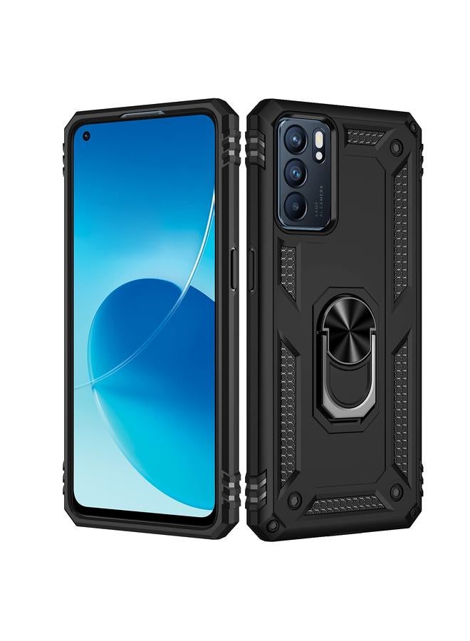 اس-توب جراب لهاتف OPPO Reno6 5G مقاوم للصدمات مصنوع من مادة TPU + حامل كمبيوتر شخصي - Image 2