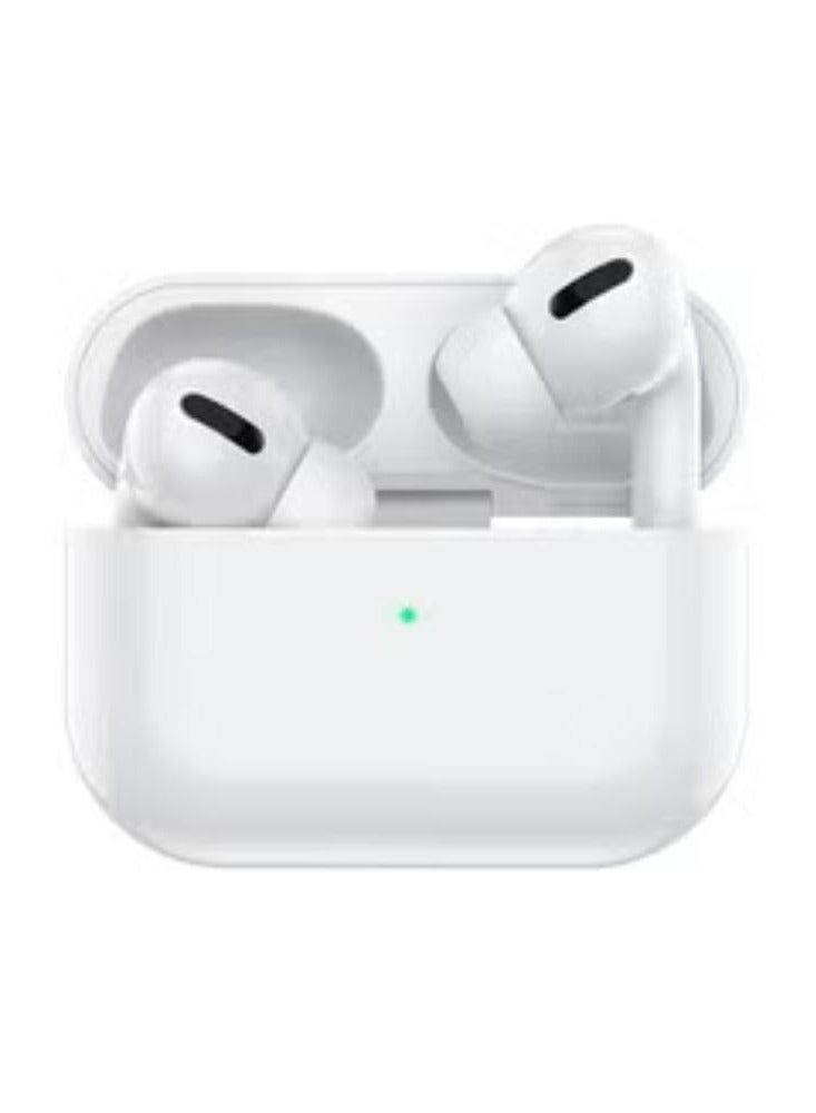 سماعات أذن داخلية بلوتوث مع علبة شحن باللون الأبيض - Image 1