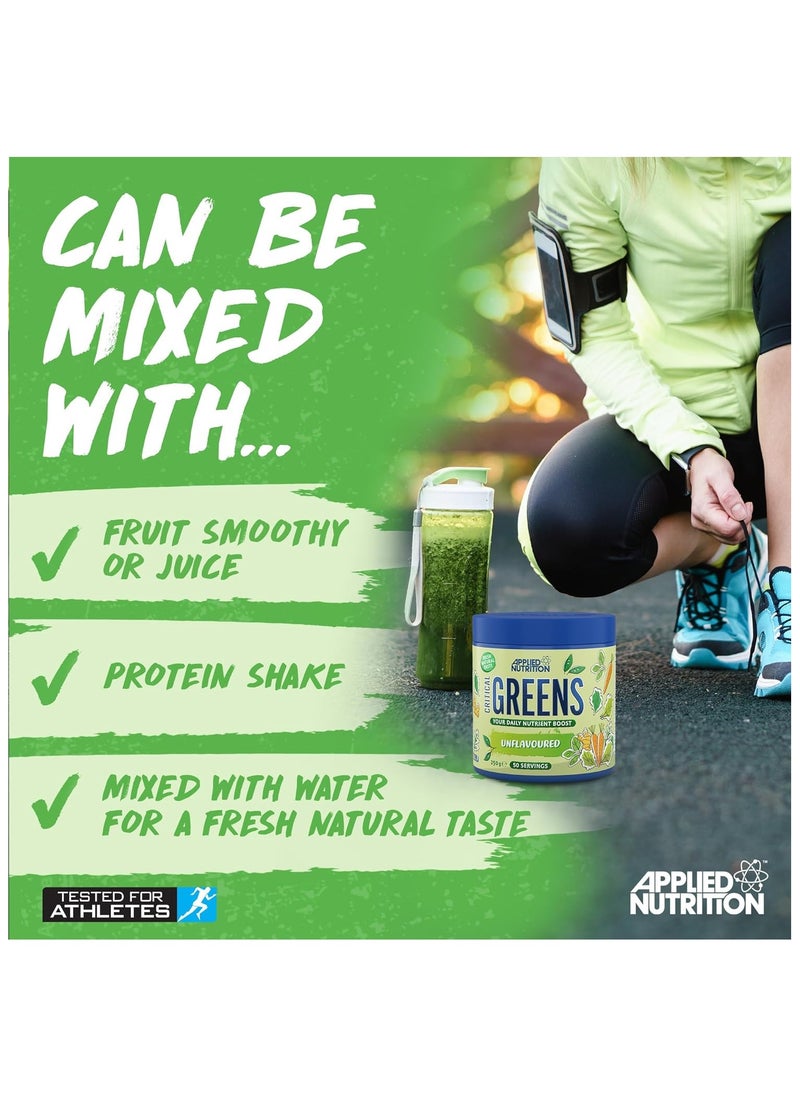 Applied Nutrition Applied Nutrition Critical Greens, Unflavored-250gm- 50 Servings  - Image 4
