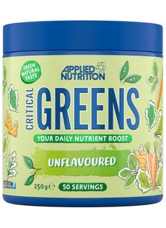 Applied Nutrition Applied Nutrition Critical Greens, Unflavored-250gm- 50 Servings  - Image 1