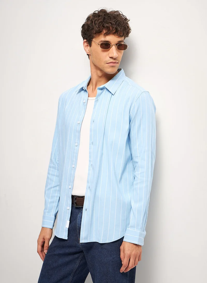 ذا بير هاوس Cotton Shirt for Men | Slim Fit, Long Sleeve, Casual & Formal Wear | Soft, Breathable Fabric for Office, Everyday, & All-Season Use in Classic & Trendy