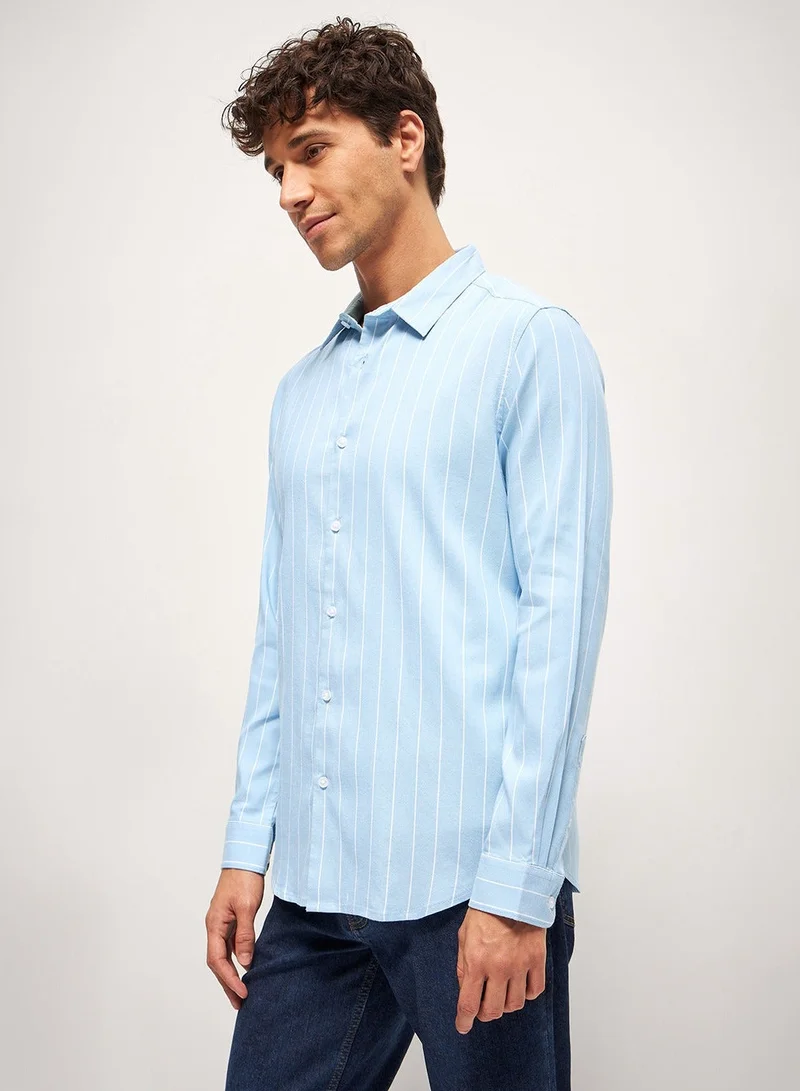 THE BEAR HOUSE  Cotton Shirt for Men | Slim Fit, Long Sleeve, Casual & Formal Wear | Soft, Breathable Fabric for Office, Everyday, & All-Season Use in Classic & Trendy for Men | Best Price UAE