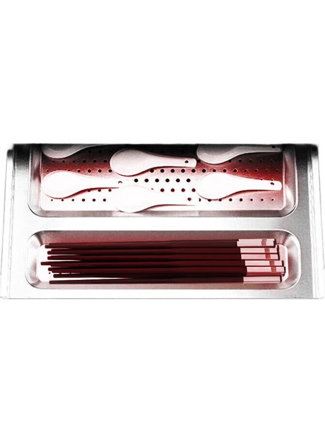 Pinyu Yu Alloy Chopsticks, High-Quality Anti-Mold, One Pair Per Person, Household Grade, Non-Slip, Heat-Resistant, For Home And Hotel Use, Tableware, 10 Pairs - Image 2